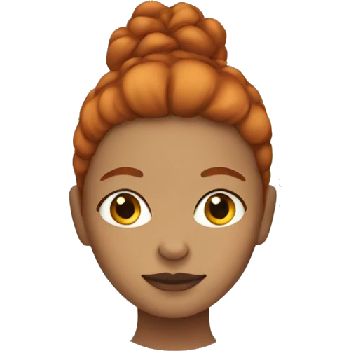 mixed girl with ginger hair emoji