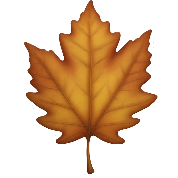 Autumn leaf emoji