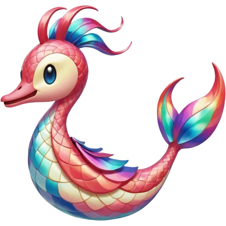  Exotic Meloetta-Milotic-Kirby-Fakémon-creature-hybrid emoji