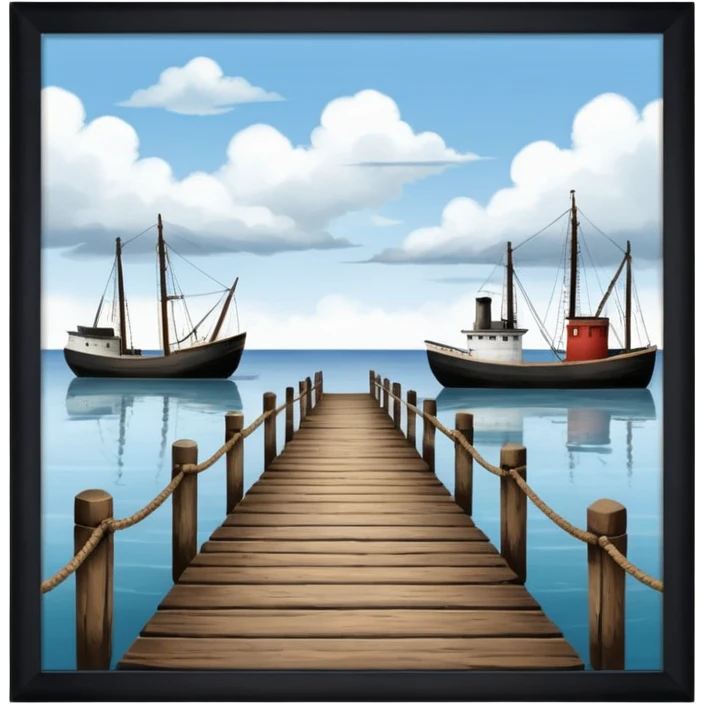 an old american port emoji