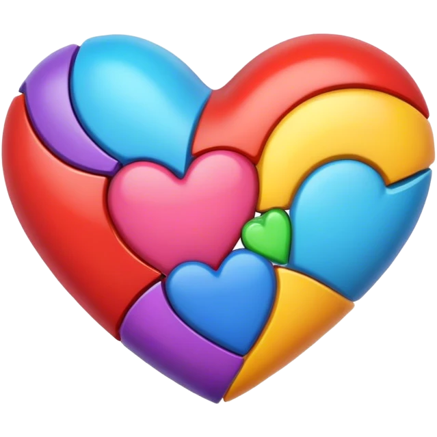 Cœur multicolore  emoji