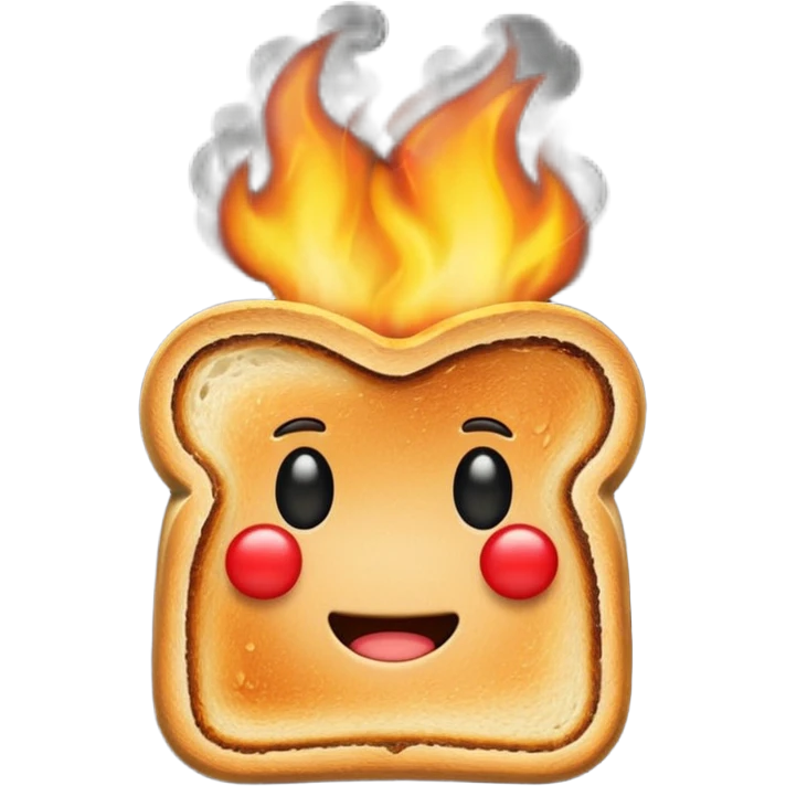 burning toast emoji