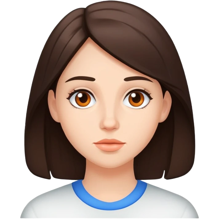 Young brunette on Adderall emoji