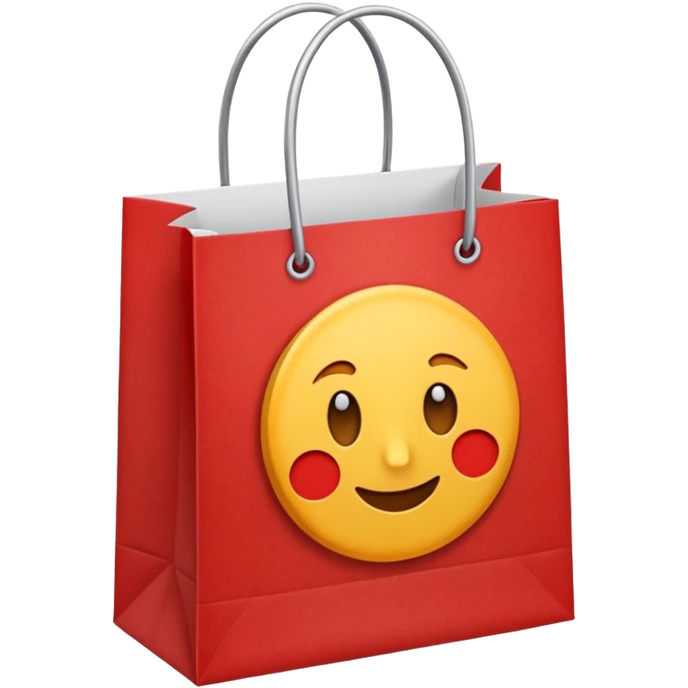 shopping bag red emoji