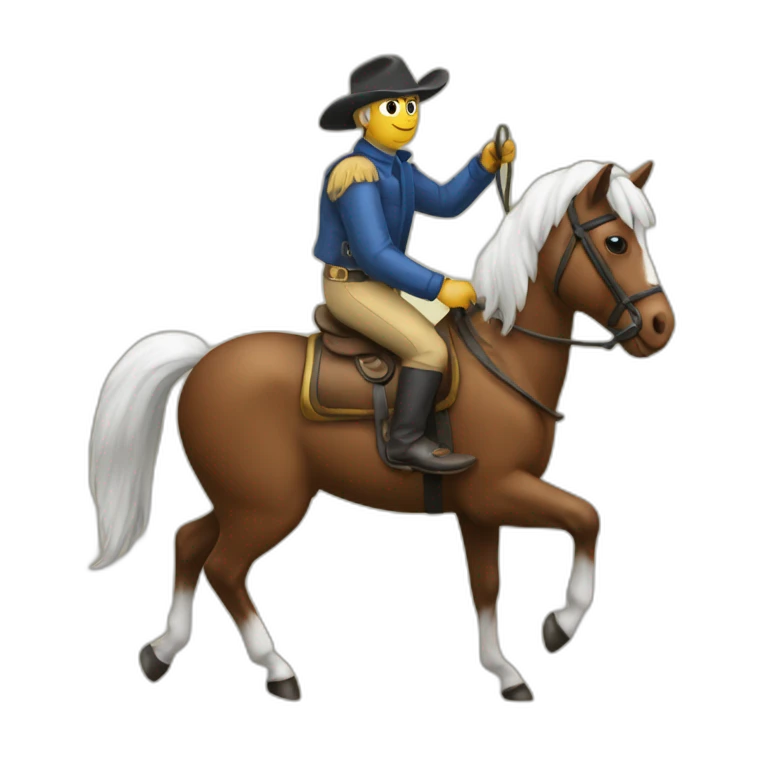 Fourmi sur cheval emoji
