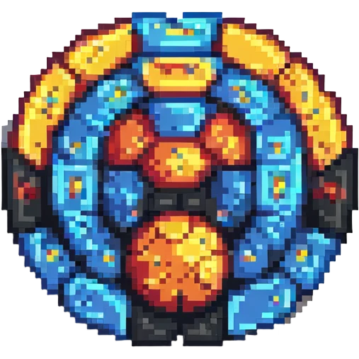 TeamTitoine logo, bold and simple pixel art style, suitable for Discord emoji emoji