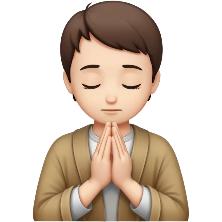 person praying, hands clasped in prayer emoji