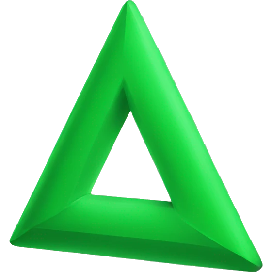 Green triangle emoji