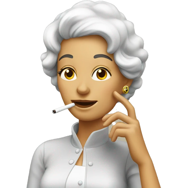 lady smoking emoji