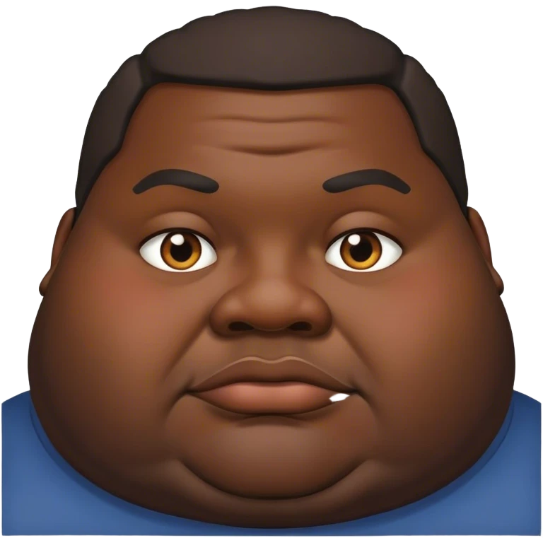 Fatass black man emoji