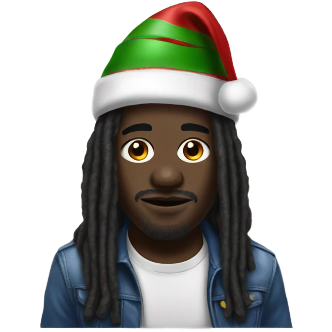 Wale with a christmas hat  emoji
