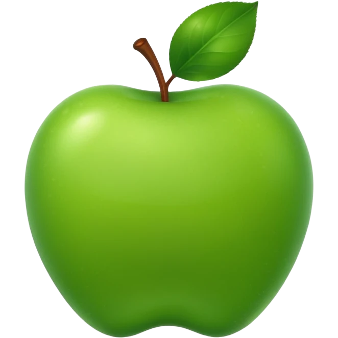cute green aplle emoji