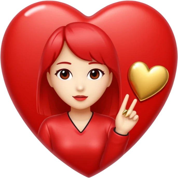 heart with K-pop idol autograph emoji