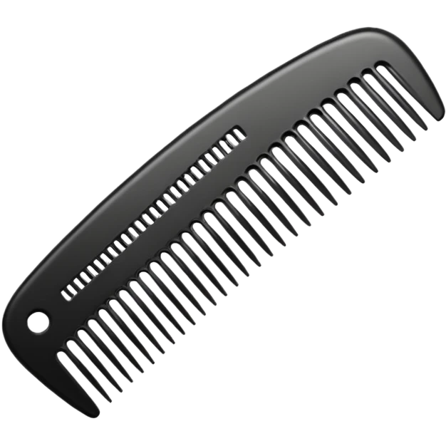 narrow hair comb emoji