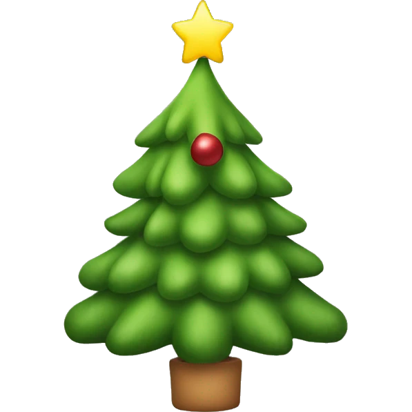 Christmas tree with ears emoji