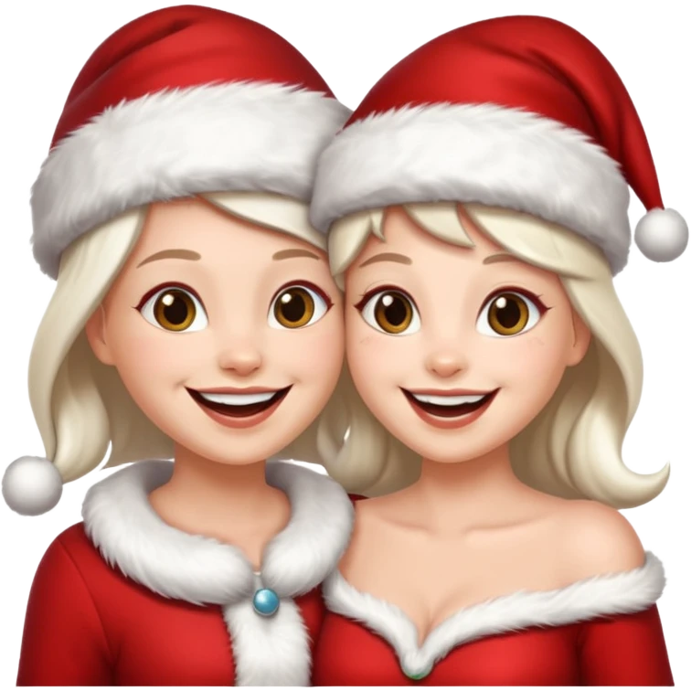 Make an emoji of a couple but as Santa Claws and female Santa Claws emoji