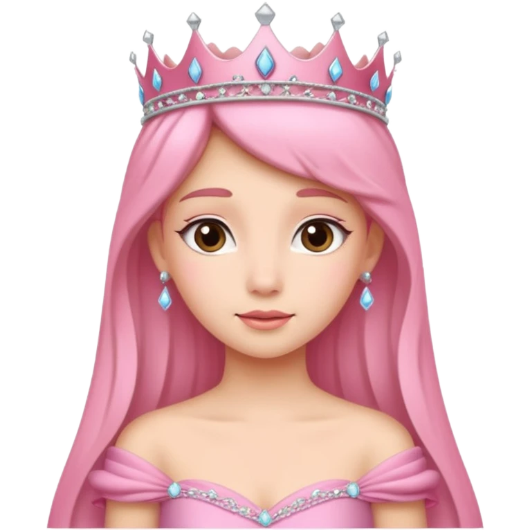 Pink princess emoji