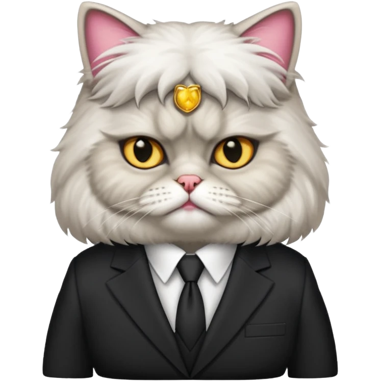 Female Persian cat who is a mob boss  emoji