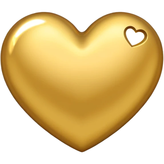 Gold heart emoji
