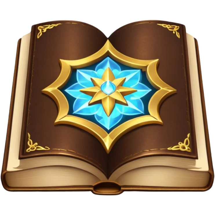 magical glowing book, enchanted, radiant, magical aura emoji