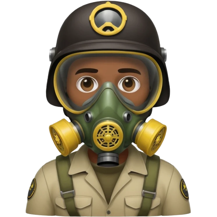 pablo escobar wearing a gas mask emoji