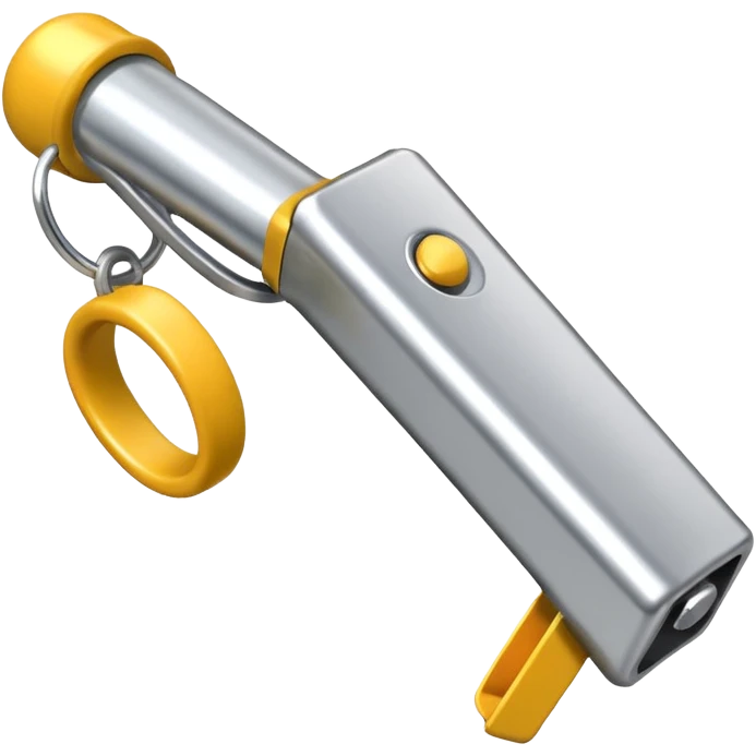 just a referee whistle. normal metal whistle used in sports emoji