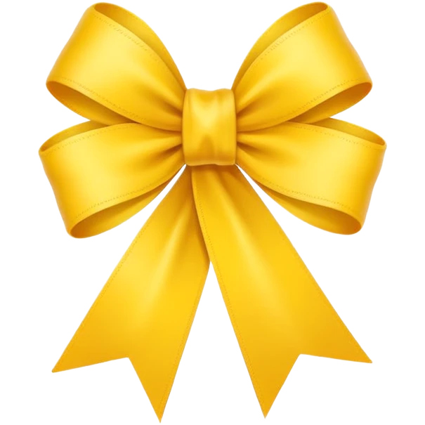 Apple-style emoji, minimal shading, simple gradients.
Keep the original emoji style and shape exactly the same.
Change the ribbon color to a vivid yellow.
Flat emoji style, clean vector look, no extra elements, no text, transparent background. emoji
