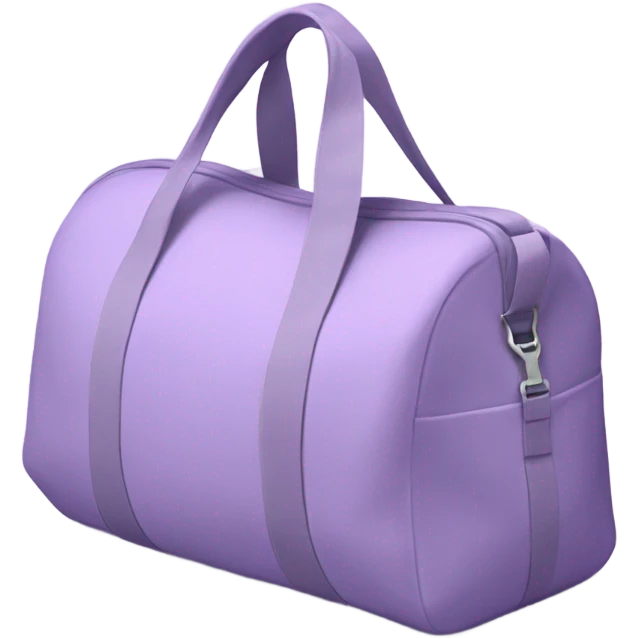 Lavender girly gym bag emoji