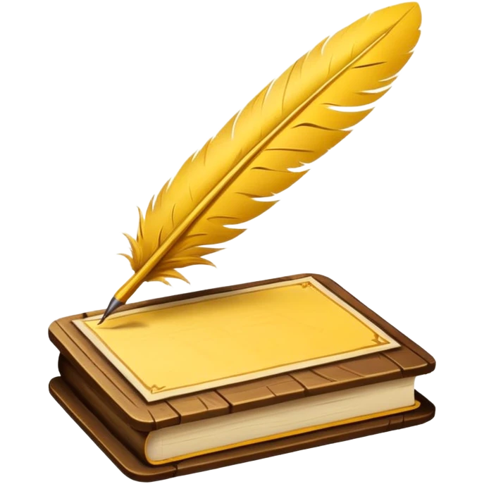 yellow ink quill emoji