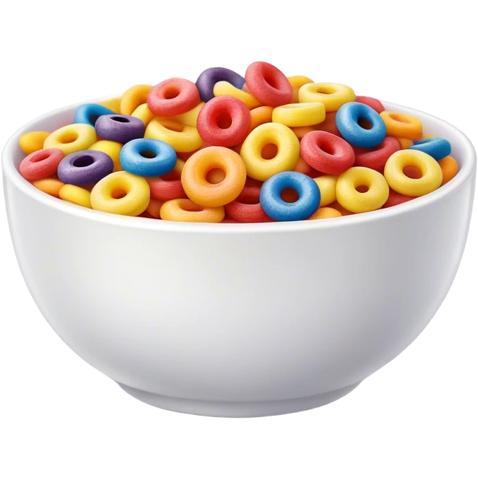 A bowl of froot loops emoji