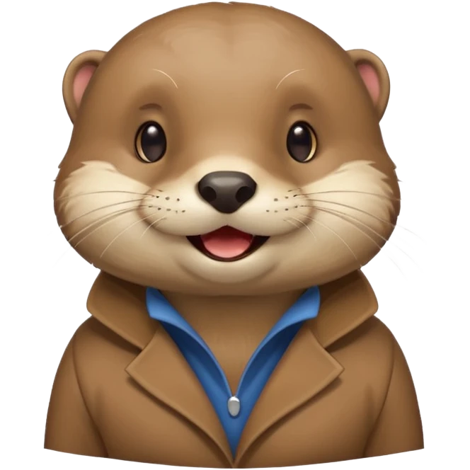 a otter winking in a flirty way emoji