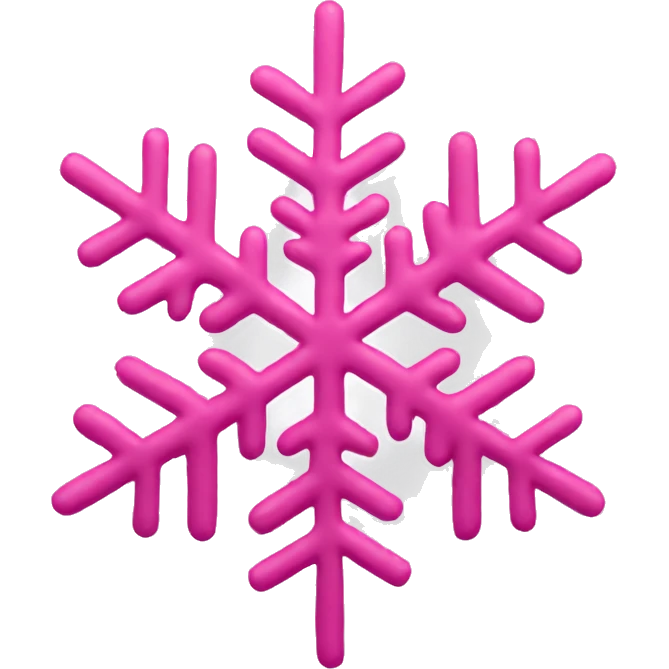 pink snowflake  emoji