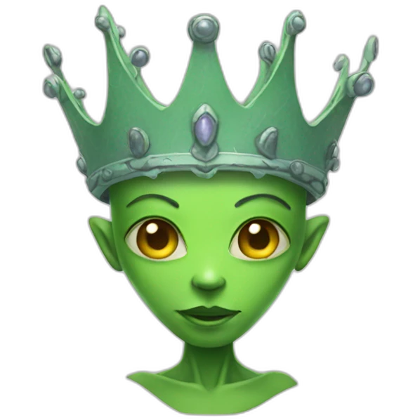 Crowned Alien emoji
