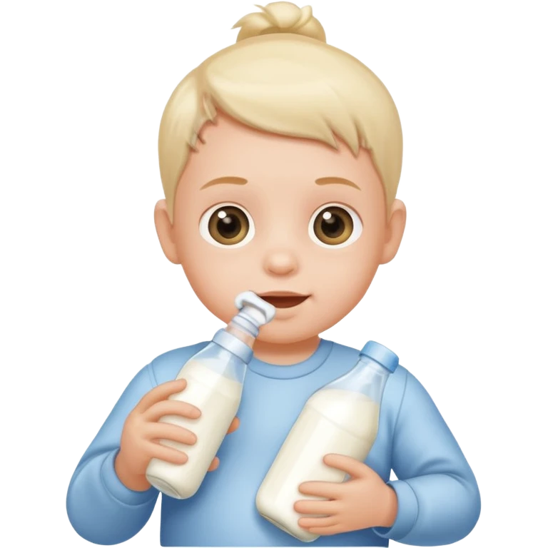 Baby and bottle milk emoji