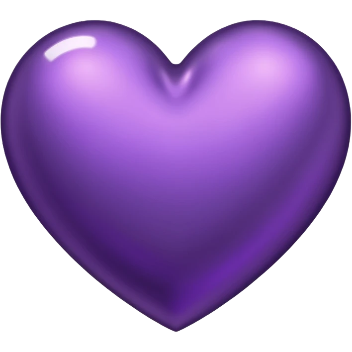 dark purple metallic heart emoji