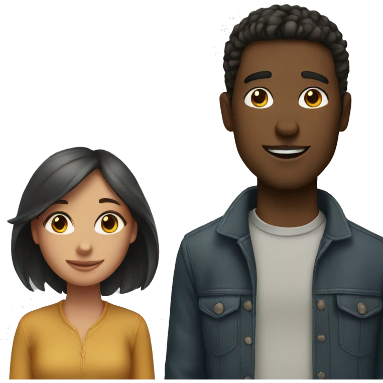 girl and guy outside emoji