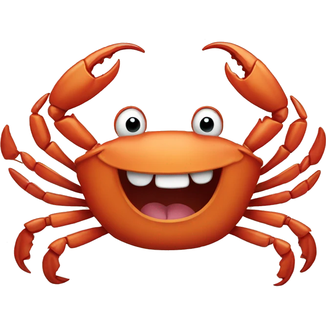 crab laughing  emoji