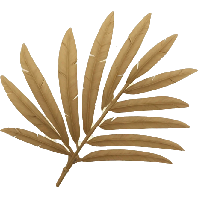Beige Palm leaf  emoji