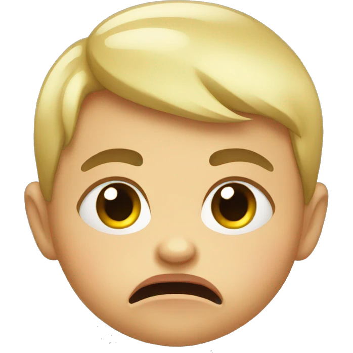 Angry baby emoji