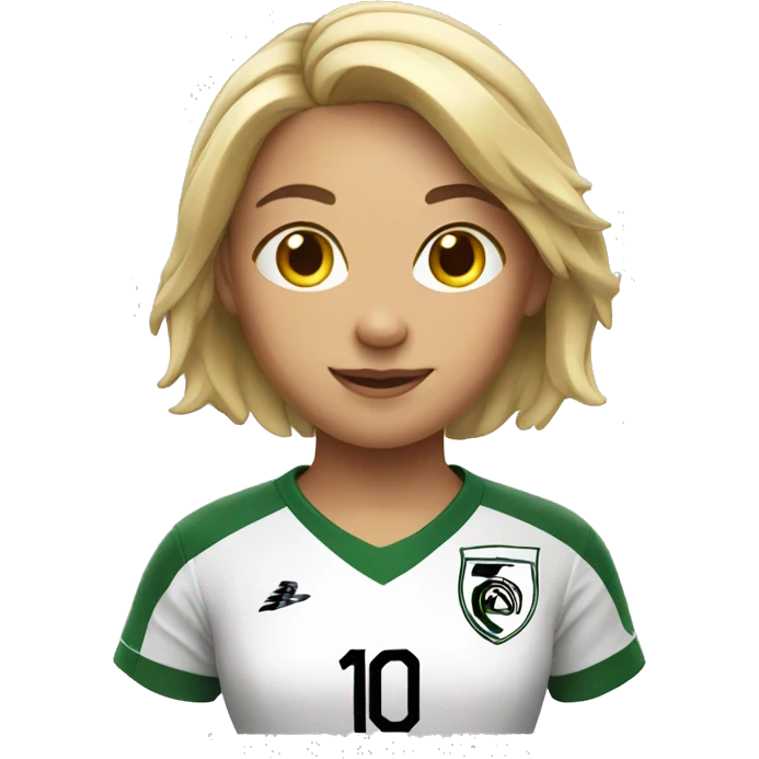 Soccer girl emoji