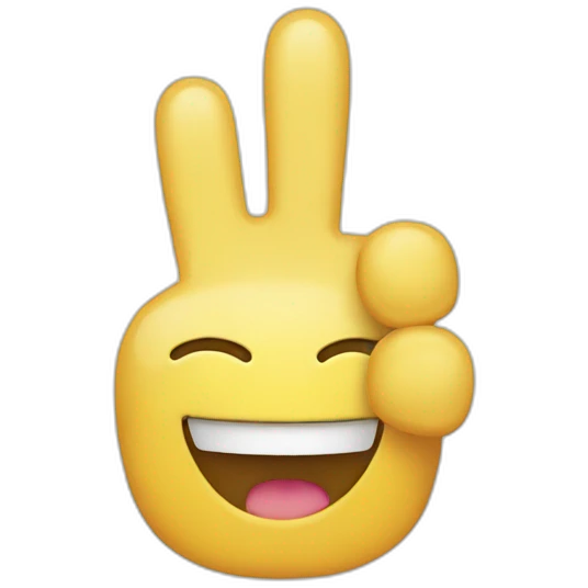 Smiley emoji with a thumbs up emoji