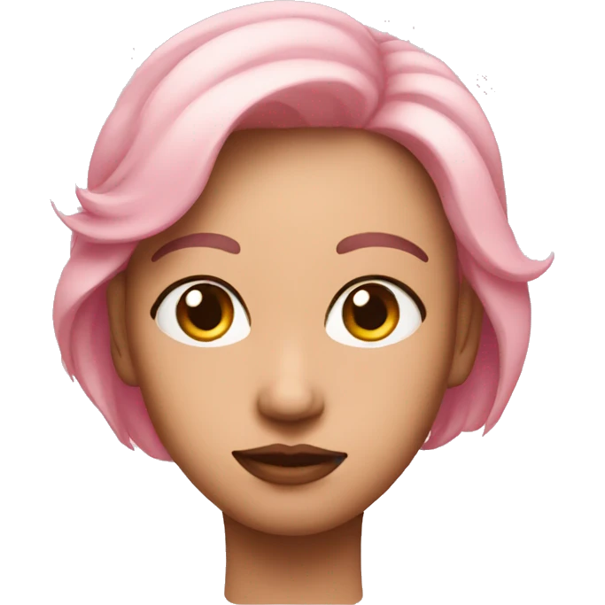 soft pink side eye emoji