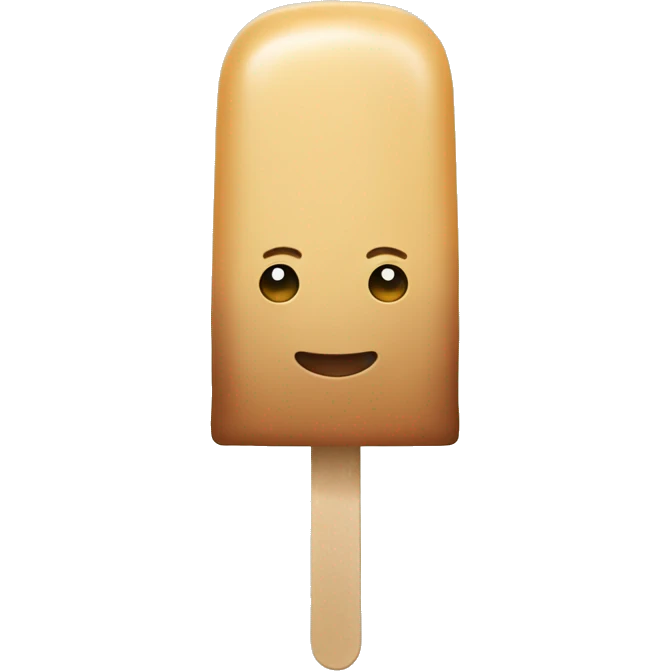 Beige popsicle  emoji