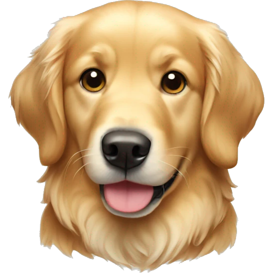 Christmas golden retriever emoji