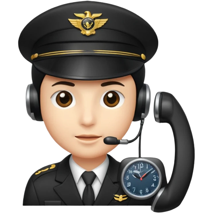 a phone as pilot emoji