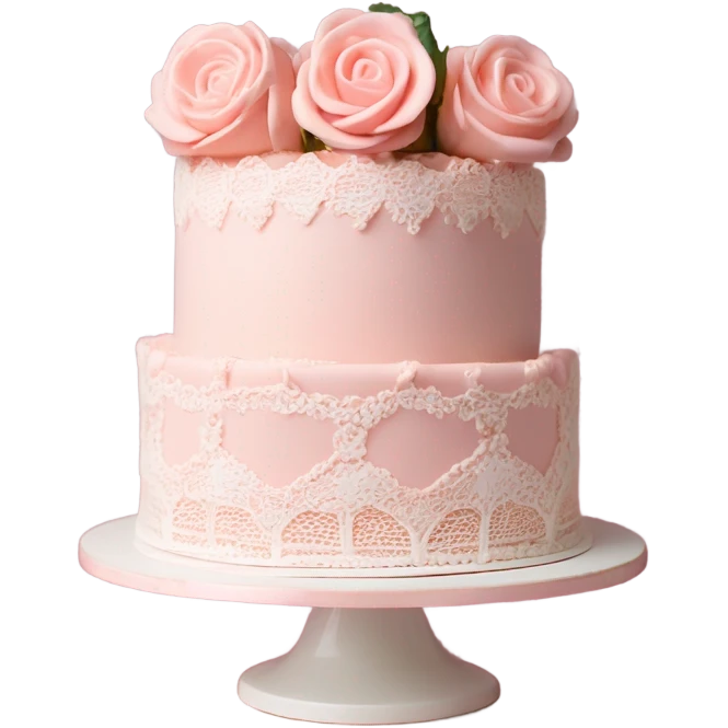 vintage valentine’s day cake emoji