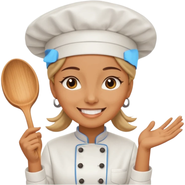 woman wearing chef hat emoji