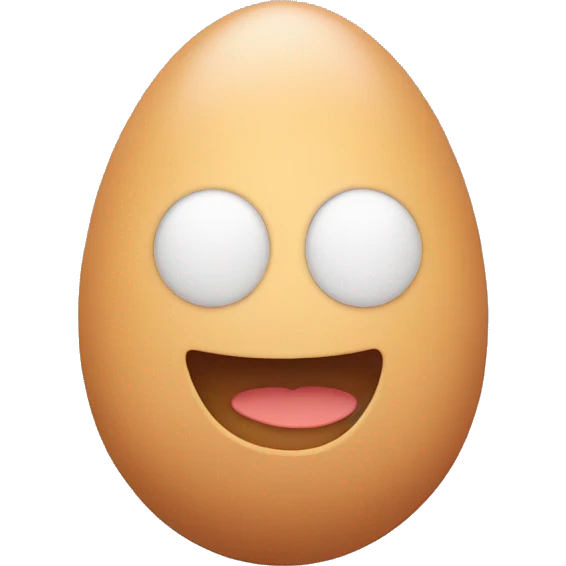 Egg with hands up emoji