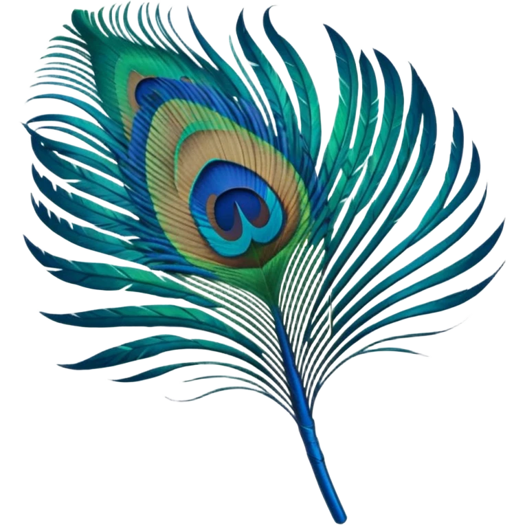 Peacock feather emoji