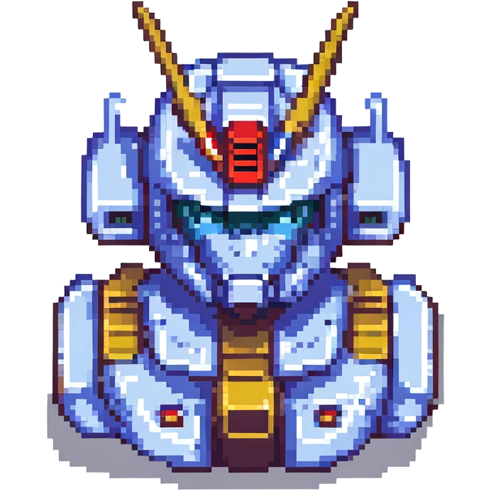 Gundam, no background emoji